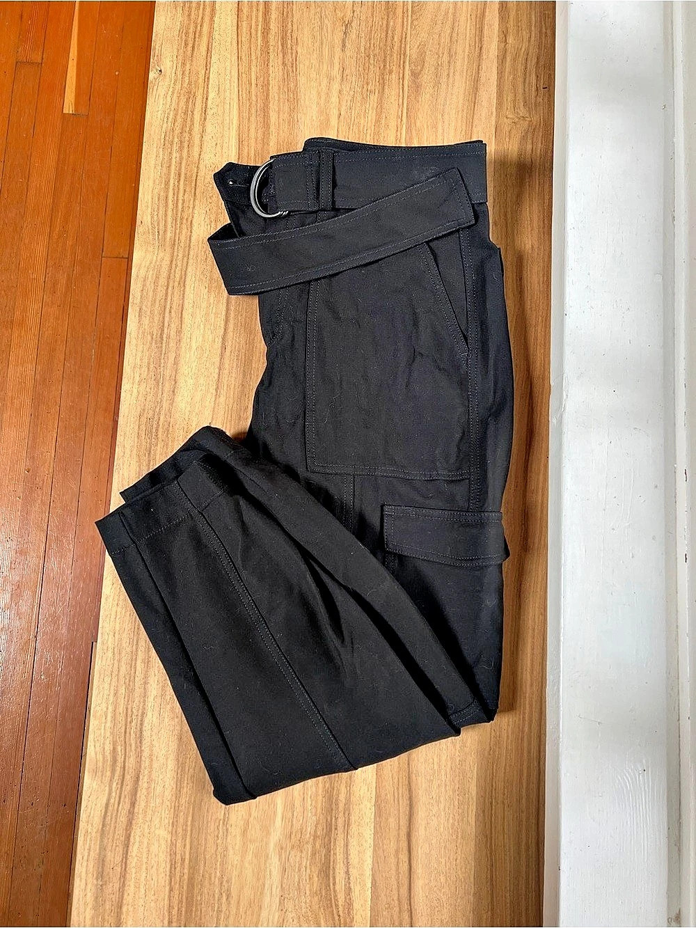 Banana Republic Slim Refined Stretch Cargo Pant Black